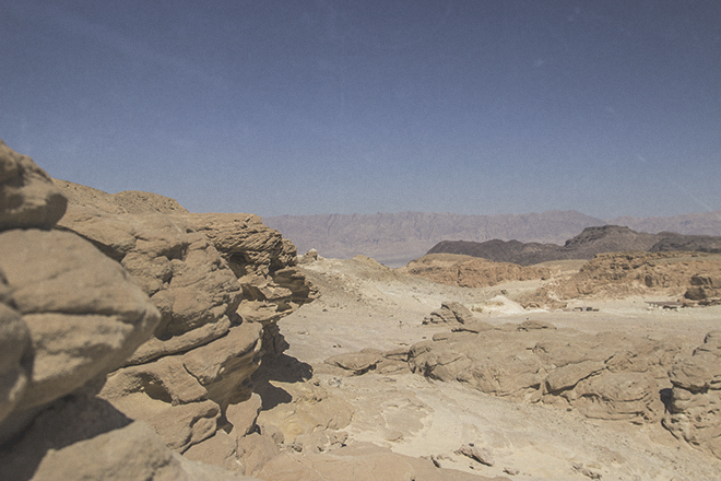 Le désert du Néguev, d'où je vous écris !